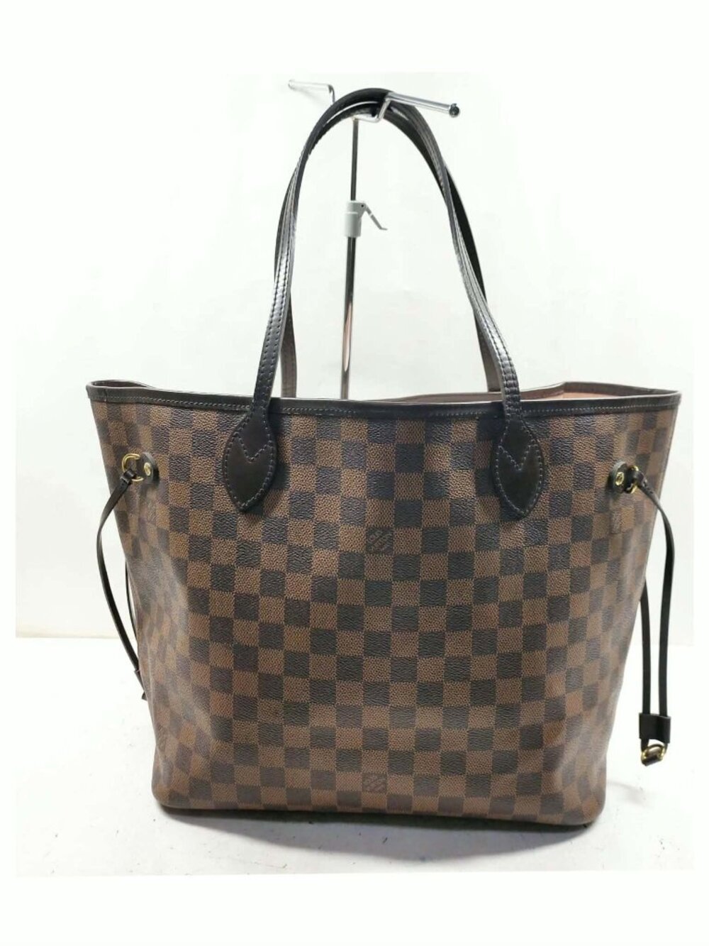 Authentic Louis Vuitton Neverfull MM Damier Ebene Tote Brown LV Shoulder Bag - Picture 2 of 16